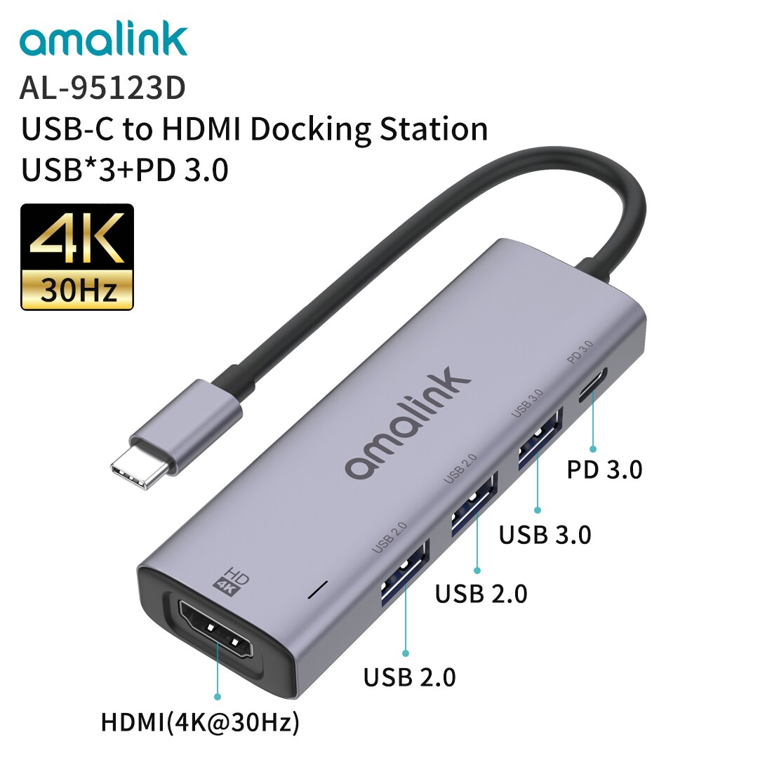 Amalink Type C to USB 3.0 Ʈ ŷ ̼ HDMI..
